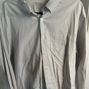 Men's J Crew Striped Shirt - Gray